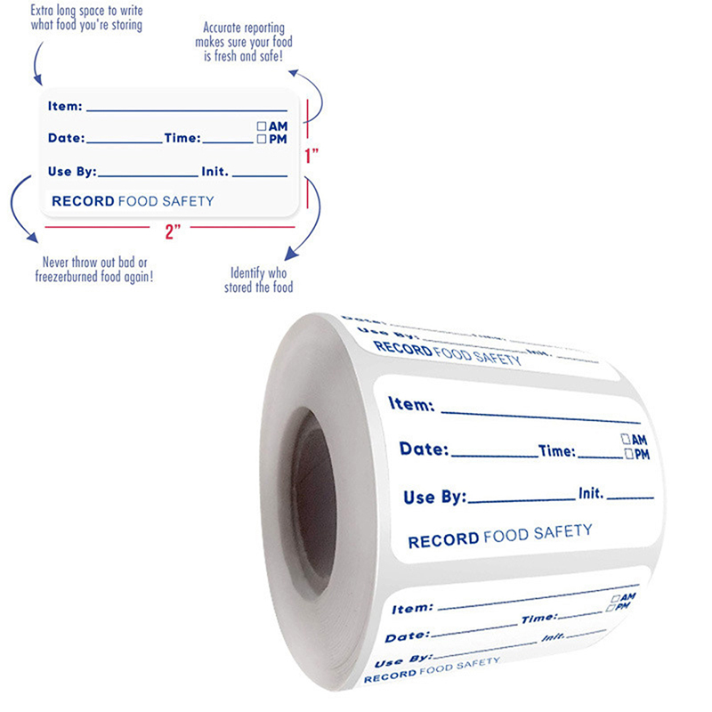 Food Storage Labels - Nuevo # 500 unidades/rollo, pegatinas para