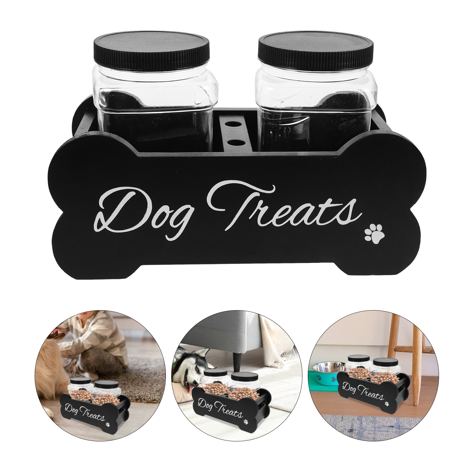 Food Storage With Dividers - Contenedor de madera para guardar golosinas