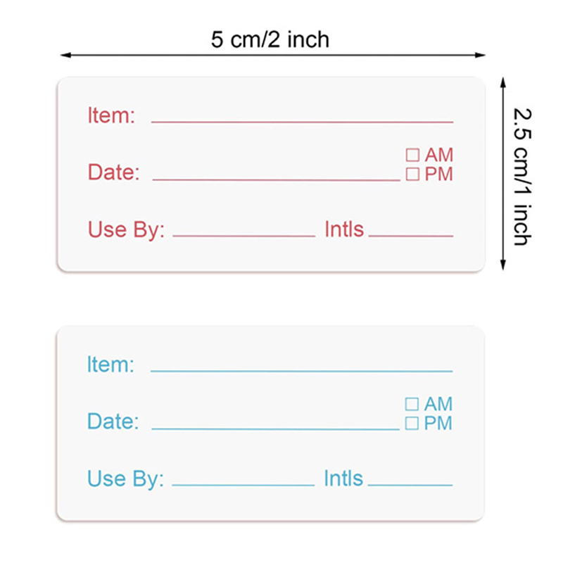 500 unidades/rollo, etiquetas  - Food Storage Labels reseña y precio