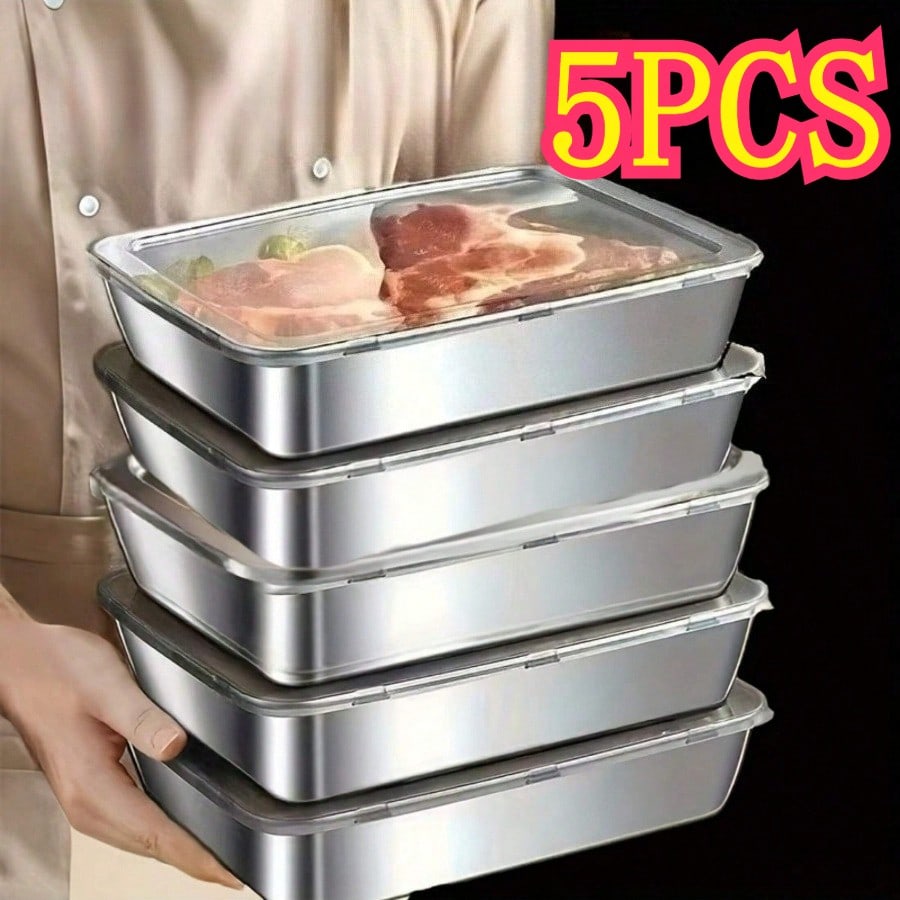 Paquete de 5 recipientes de ac - Food Storage Oven Safe reseña y precio