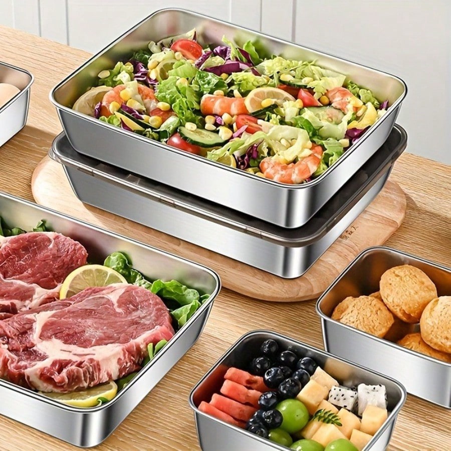 Paquete de 5 recipientes de ac - Food Storage Oven Safe reseña y precio