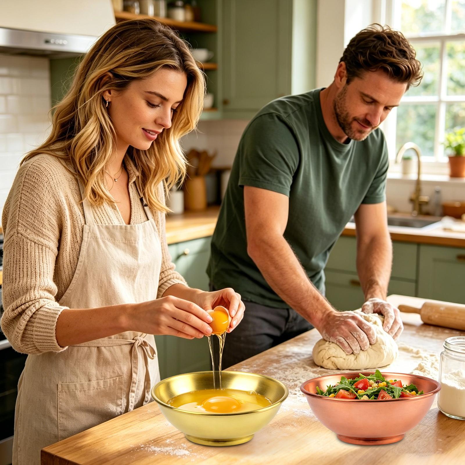 Cuencos de Cobre Grandes para  - Food Storage Meals reseña y precio