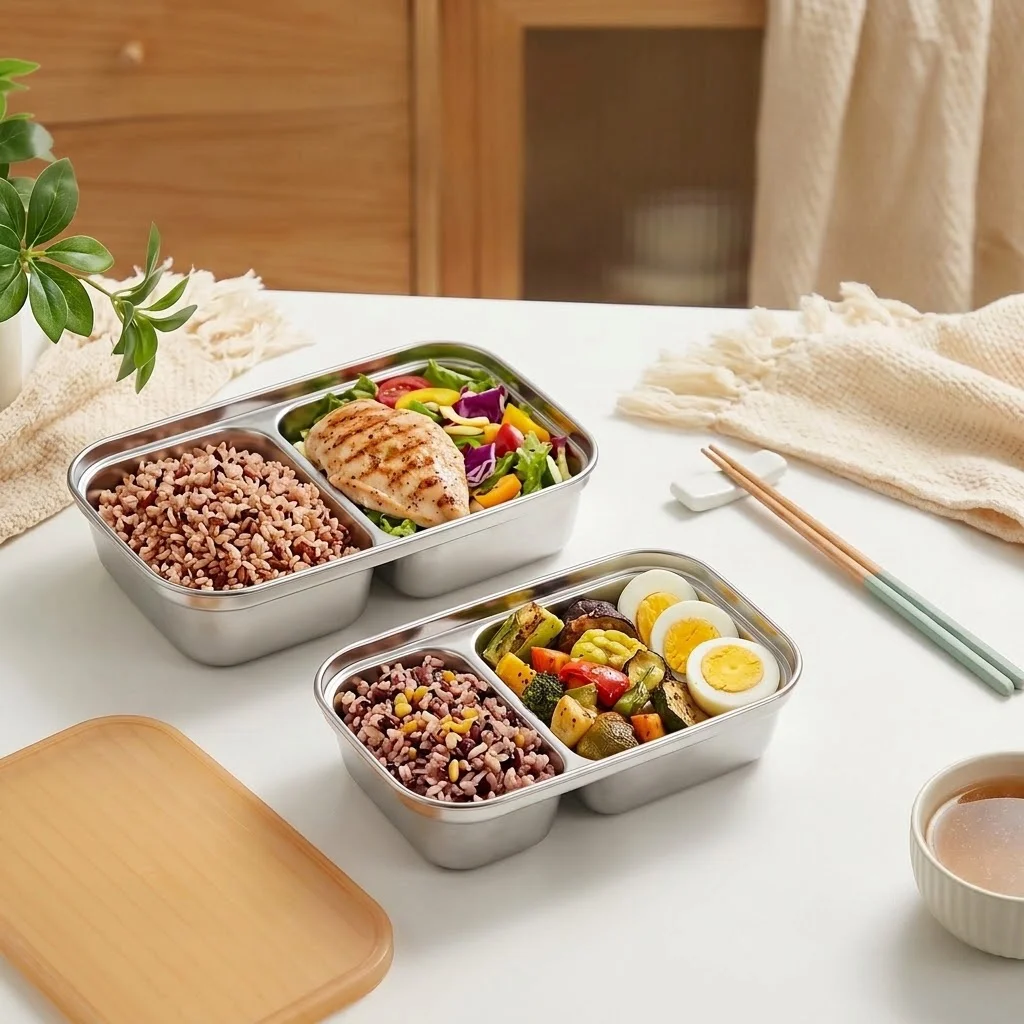 Fiambrera de acero inoxidable  - Food Storage Oven Safe reseña y precio
